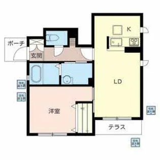 シャーメゾン ラン【0102号室】の間取り