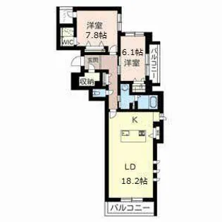 シャーメゾンガーデンズ芦屋平田町【0301号室】の間取り