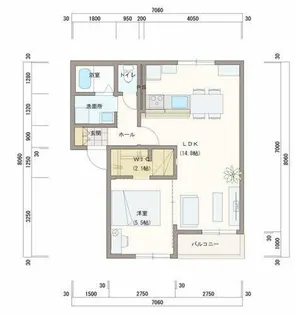 パストラルハイム.【B202号室】の間取り