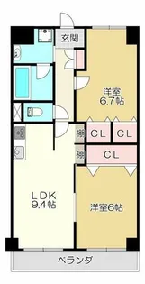 ウィステリア古箕輪【3階】の間取り