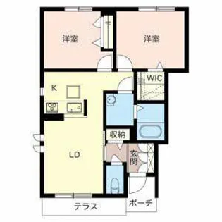 プロヌーブ砥堀【0101号室】の間取り