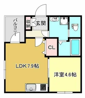 エスポワール林寺【2階】の間取り