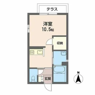 CAハウスII【0101号室】の間取り