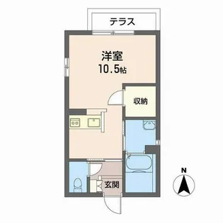 CAハウスII【0101号室】の間取り