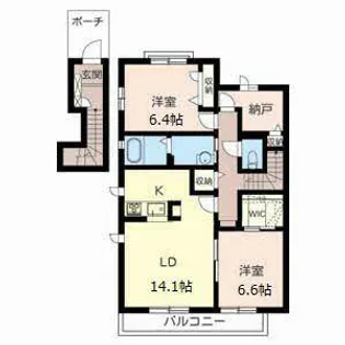 アンファミーユ明石II【0205号室】の間取り