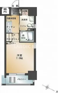 エンクレスト大手門【9階】の間取り