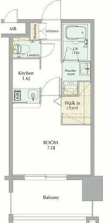 エンクレストGRAN博多駅前【7階】の間取り