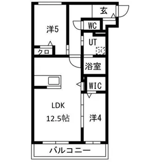 NCウイング中央【2階】の間取り