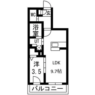 NCウイング中央【4階】の間取り