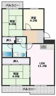 レジデンス吉川2号棟【3階】の間取り