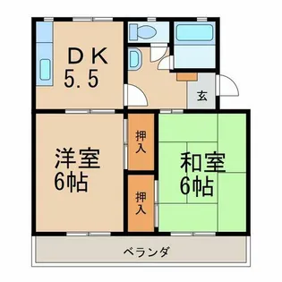 マンション大空【403号室】の間取り