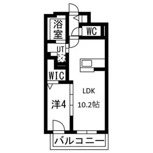 NCウイング中央【4階】の間取り