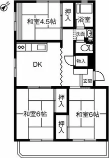 マンション大空【206号室】の間取り