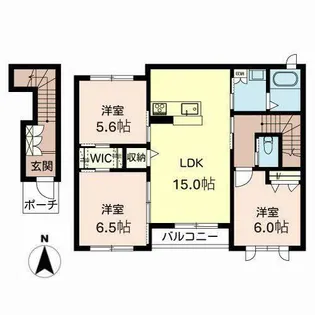 ラフィーネ【0202号室】の間取り