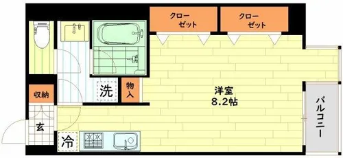 サンネクテール天満橋【5階】の間取り