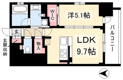 プレサンス ロジェ 丸の内 PRIME CASA【0903号室】の間取り