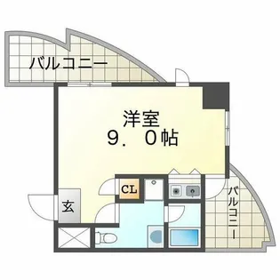 インターフェルティR2甲子園【9階】の間取り