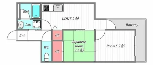 アーバンエクセルイチヨシ【9階】の間取り