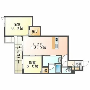 エクセレントガーデンヒルズA【2階】の間取り
