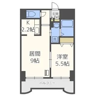 ティアラ資生館【10階】の間取り