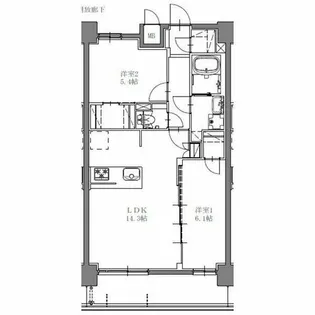 S-RESIDENCE上社aureate【604号室】の間取り