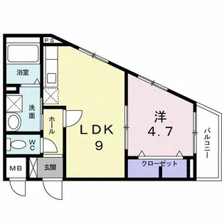 ダイアナ ヴィレッジ【2階】の間取り