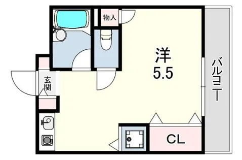 エール箕岡【1階】の間取り
