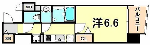 プレサンス神戸元町ミューズ【12階】の間取り