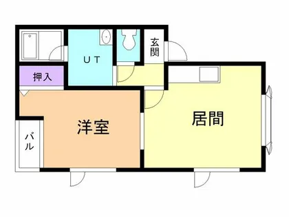 コーポアイリス【201号室】の間取り