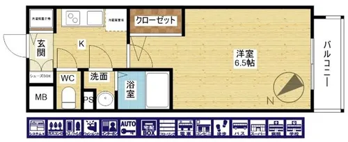 エスリード大阪デュアルゲート【2階】の間取り