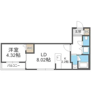 ラクラス大通東【5階】の間取り
