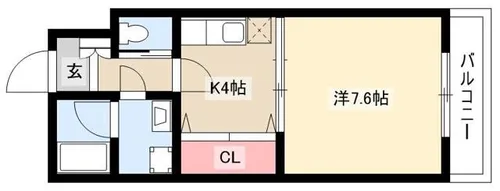 セレーノ星ヶ丘【202号室】の間取り