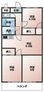 ロイヤルステージ【101号室】の間取り