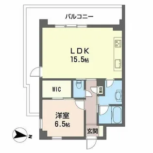パークメゾン靱公園【0901号室】の間取り