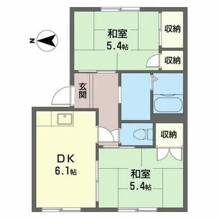 メゾンソワニエB棟【0103号室】の間取り