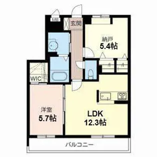 ヴァン ジャルダン【0202号室】の間取り