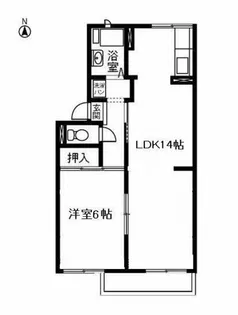 コーポ春日【201号室】の間取り