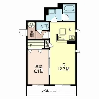 シャーメゾン ユーモリス【0203号室】の間取り