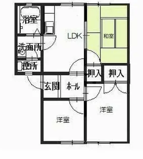ディアス黒江【0102号室】の間取り