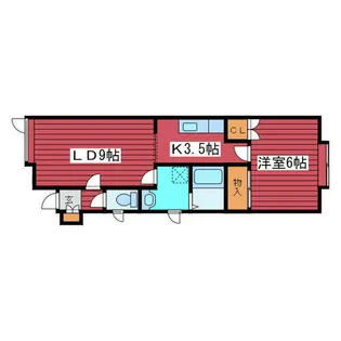 カトレアハイム【203号室】の間取り