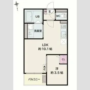 Jack todanishiⅠ【3階】の間取り