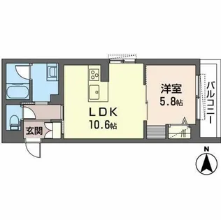 ShaMaison Plum Blossom【0202号室】の間取り