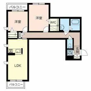 シャーメゾン伏見桂川【0307号室】の間取り