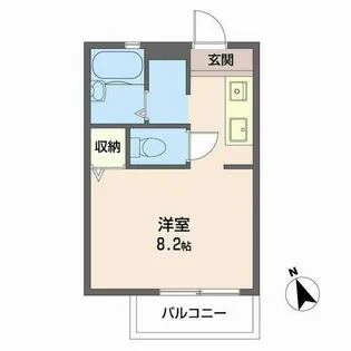 ハーベスト宝ヶ池【0205号室】の間取り