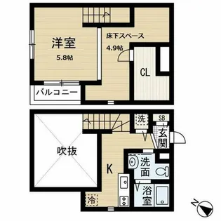 Kコーポ伊都(ケーコーポ)【2階】の間取り