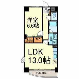 ラ・カンパネーラ【8階】の間取り