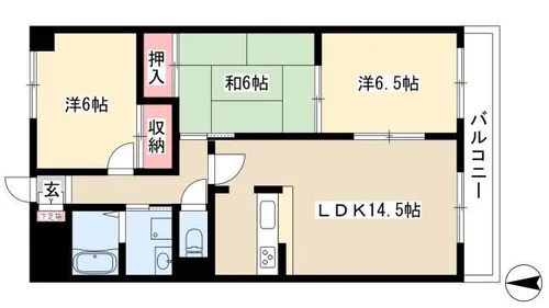 Grace城山【207号室】の間取り