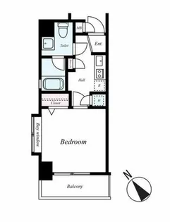 ラフィネス大濠パークサイド【5階】の間取り