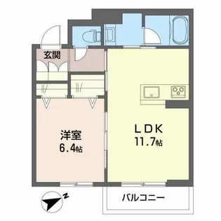コンフォーザ下戸田【0302号室】の間取り