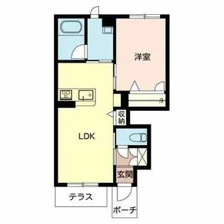 カーサグラス シュデステ【C102号室】の間取り